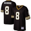 archie manning new orleans saints black throwback jersey stitched