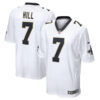 taysom hill new orleans saints white game jersey stitched