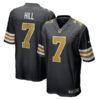 taysom hill new orleans saints alternate game jersey color rush in black