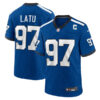 Laiatu Latu Indianapolis Colts Indiana Nights Jersey - Royal
