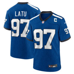 Laiatu Latu Indianapolis Colts Indiana Nights Jersey - Royal