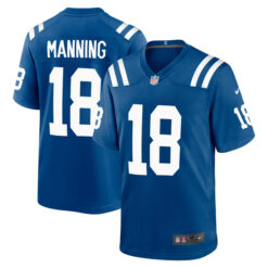 Peyton Manning Indianapolis Colts Stitched Game Jersey - Royal