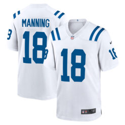 Peyton Manning Indianapolis Colts Stitched Game Jersey - White