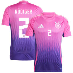 Alternative view of Antonio Rüdiger 2 Germany 2024/25 Away Jersey