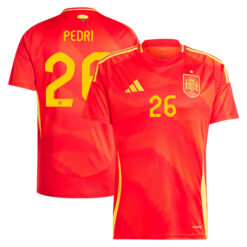 Alternative view of Pedri 26 Spain 2024/25 Home Jersey