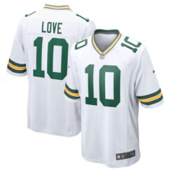 Jordan Love Green Bay Packers Game Jersey - White