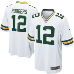 Aaron Rodgers Green Bay Packers Game Jersey - White