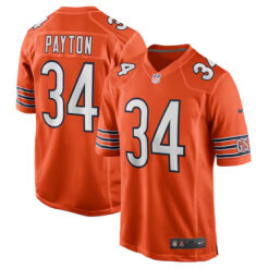 walter payton chicago bears orange game jersey all stitched