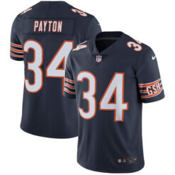 walter payton chicago bears navy vapor limited jersey all stitched