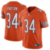 walter payton chicago bears orange vapor limited jersey all stitched