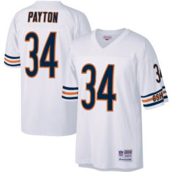 walter payton chicago bears white legacy jersey all stitched
