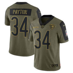 walter payton chicago bears salute to service limited jersey all stitched