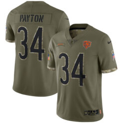 walter payton chicago bears salute to service limited jersey all stitched