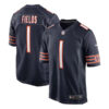 justin fields chicago bears navy game jersey all stitched