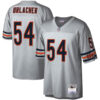 brian urlacher chicago bears legacy platinum stitched jersey