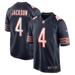 eddie jackson chicago bears navy all stitched jersey
