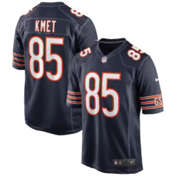 cole kmet chicago bears navy stitched jersey