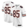 cole kmet chicago bears white stitched jersey