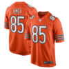 cole kmet chicago bears orange stitched jersey