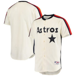 houston astros oilers cream cooperstown jersey all stitched