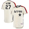 jose altuve houston astros oilers cream cooperstown jersey all stitched