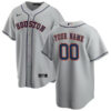 custom personalized houston astros gray jersey all stitched