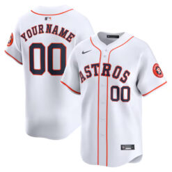 custom personalized houston astros white limited jersey all stitched