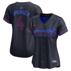 Alternative view of George Springer Toronto Blue Jays 2024 City Connect Limited Jersey