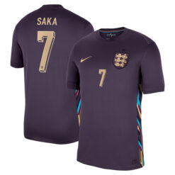 Alternative view of Bukayo Saka 7 England 2024/25 Away Jersey
