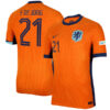 Frenkie de Jong 21 Netherlands 2024/25 Home Jersey