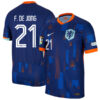 Frenkie de Jong 21 Netherlands 2024/25 Away Jersey