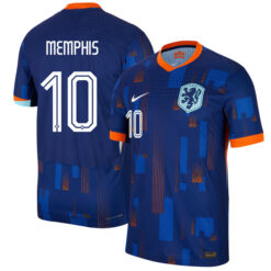 Alternative view of Memphis Depay 10 Netherlands 2024/25 Away Jersey