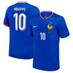 Alternative view of Kylian Mbappe 10 France 2024/25 Home Jersey