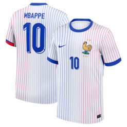 Alternative view of Kylian Mbappe 10 France 2024/25 Away Jersey