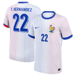 Alternative view of Theo Hernandez 22 France 2024/25 Away Jersey