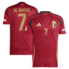 De Bruyne 7 Belgium 2024/25 Home Jersey