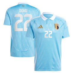 Alternative view of Doku 22 Belgium 2024/25 Away Jersey