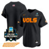 tennessee volunteers college baseball world series black jersey