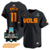 billy amick tennessee volunteers college baseball world series black jersey