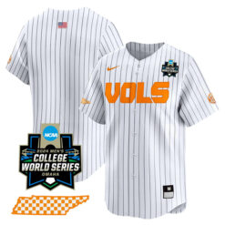 Tennessee Volunteers College Baseball World Series Jersey - Pinstripe