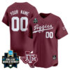 Custom Texas A&M College Baseball World Series Jersey - Maroon