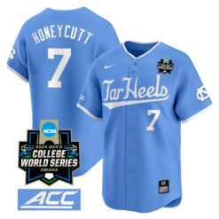 Vance Honeycutt North Carolina College Baseball World Series Jersey - Blue