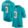 Odell Beckham Jr 3 Miami Dolphins Aqua Stitched Jersey