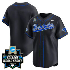 Kentucky Wildcats College Baseball World Series Jersey - Black