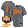 Christian Moore Tennessee Volunteers College Baseball World Series Champions Jersey - Gray