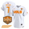 Butler 7 Tennessee Volunteers College Baseball World Series Champions Jersey - White