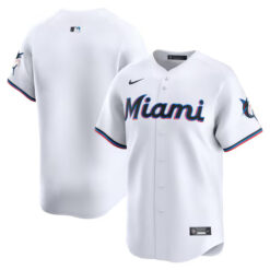 Miami Marlins Blank White Home Limited Jersey - All Stitched