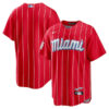 Miami Marlins Blank Red City Connect Jersey - All Stitched