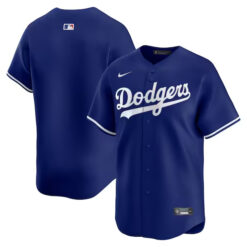 Los Angeles Dodgers Royal Blue Alternate Limited Jersey - All Stitched