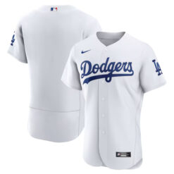 Los Angeles Dodgers White Home Game Jersey - All Stitched